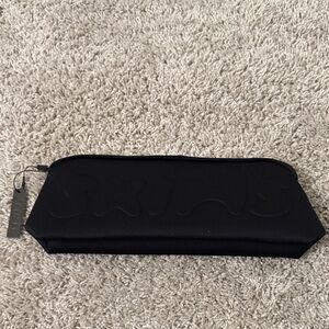SKIMS Black Neoprene Travel Pouch